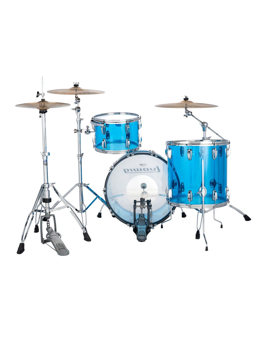Ludwig Vistalite Fab 3pc Shell Pack w/ 22" Kick - Blue