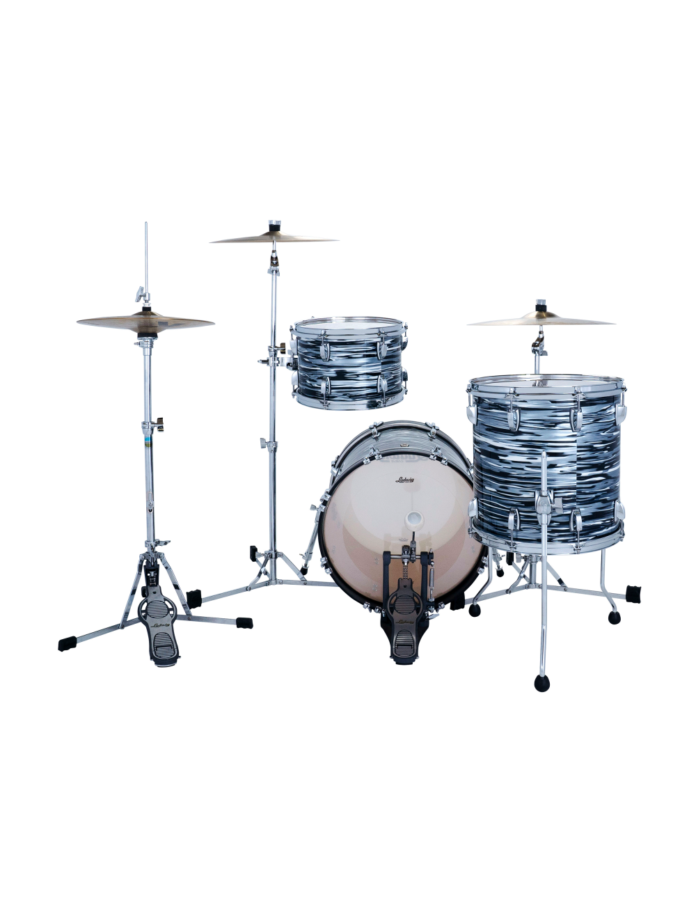 Ludwig Classic Maple Jazzette 3-Piece Drum Kit w/ 18" Kick - Black Oyster