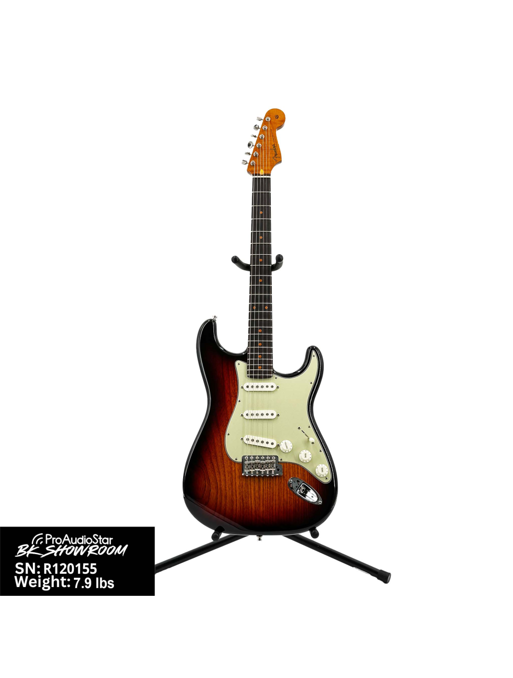 Used Fender Custom Shop Stratocaster - 3-tone Sunburst w/OHSC