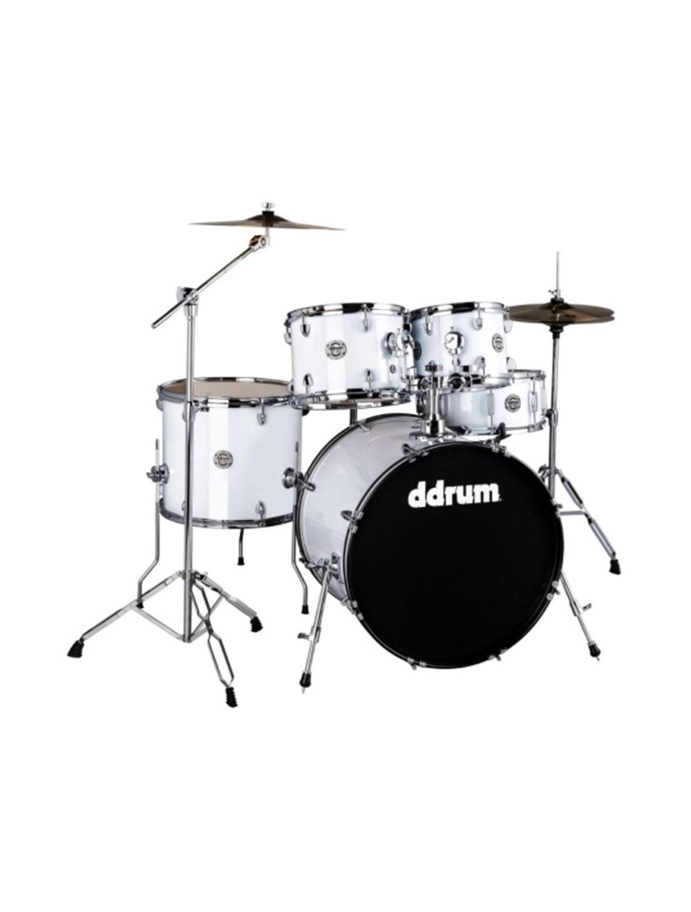 ddrum D2 5pc Drum Kit w/ Cymbals - Gloss White