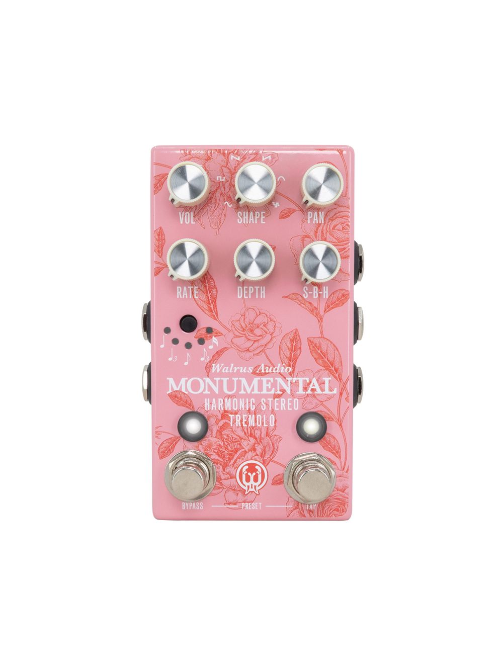 Walrus Audio Monumental Stereo Harmonic Tap Tremolo Pedal - Floral Series 2024