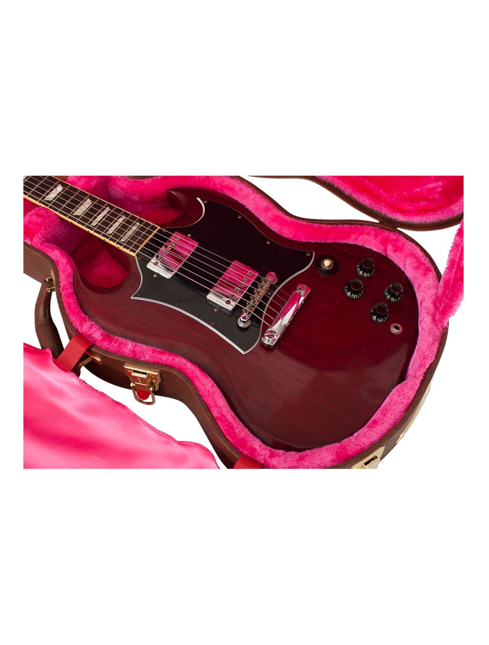 Gator Cases GW-SG-BROWN Gibson SG Guitar Deluxe Wood Case - Brown - Open Box