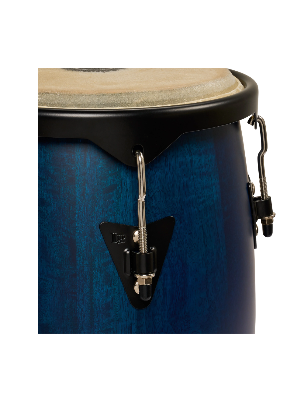 Latin Percussion 10"/11" City II Conga Set w/ Double Stand - Mango Blue Black