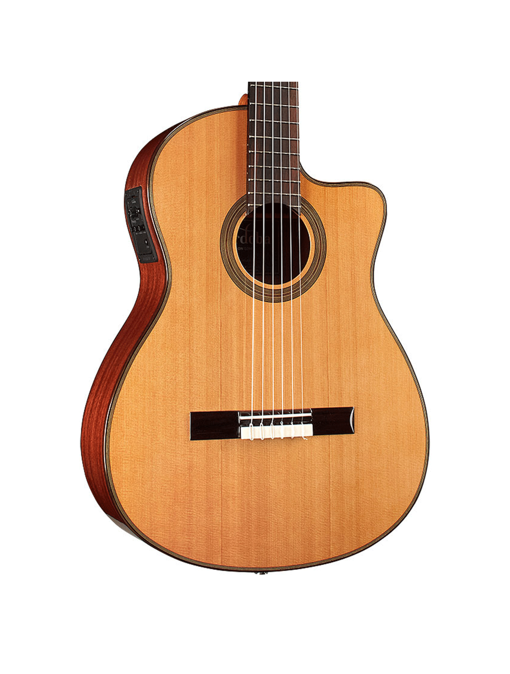 Cordoba Fusion 12 Cutaway A/E Nylon String Guitar - Natural Cedar - B-Stock