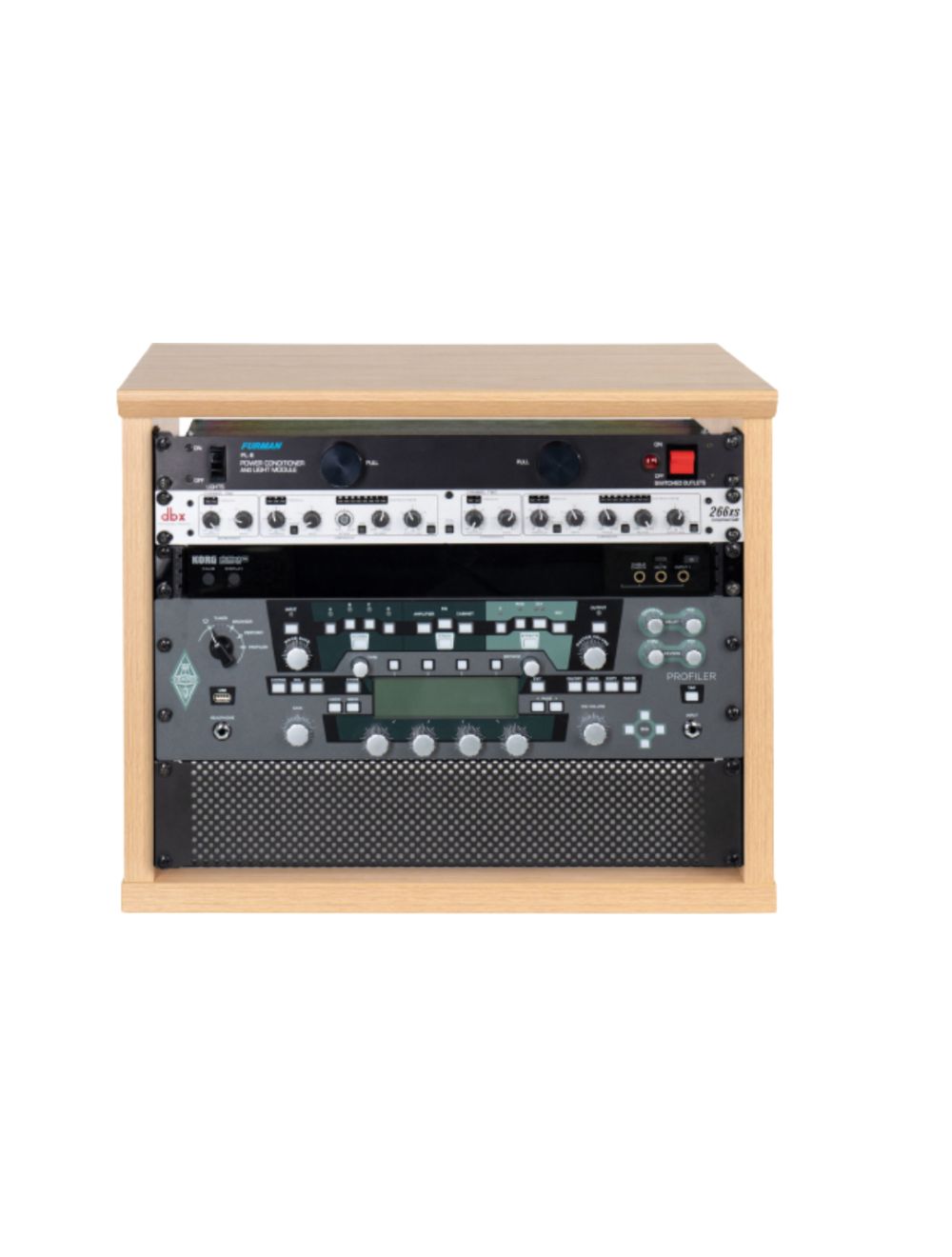 Gator Frameworks GFW-ELITERK-8U-MPL 8U Desktop Studio Rack - Maple - Open Box