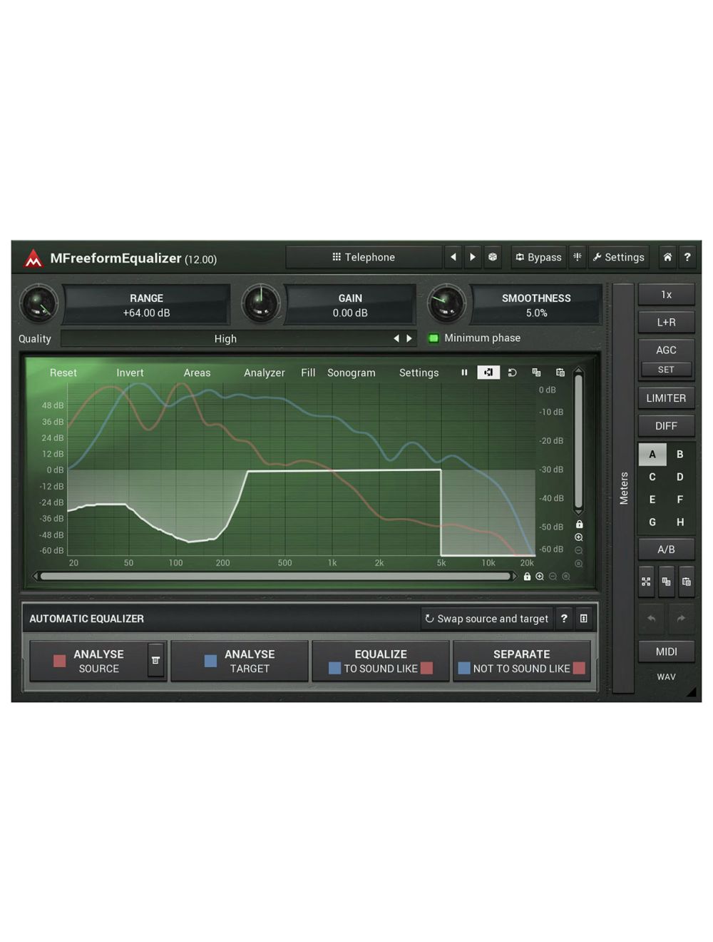 Melda MFreeformEqualizer Draw Your Own EQ Curve