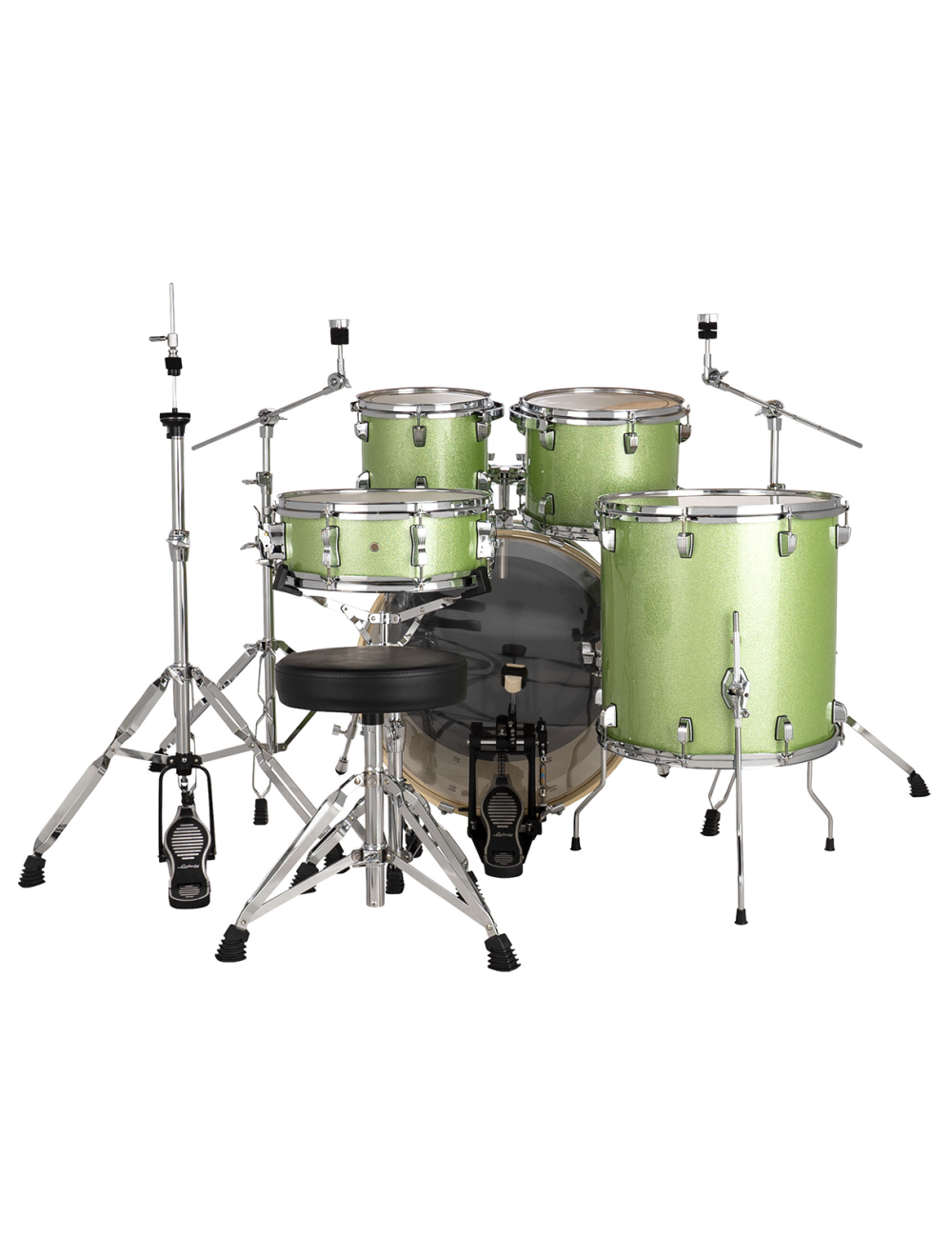 Ludwig Evolution 5-Piece Shell Pack w/22" Kick - Mint Sparkle