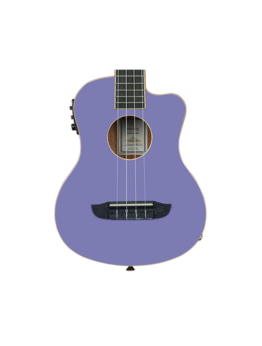 Ortega Guitars RUHZT-CE-VP Horizon Series Tenor A/E Ukulele - Very Peri