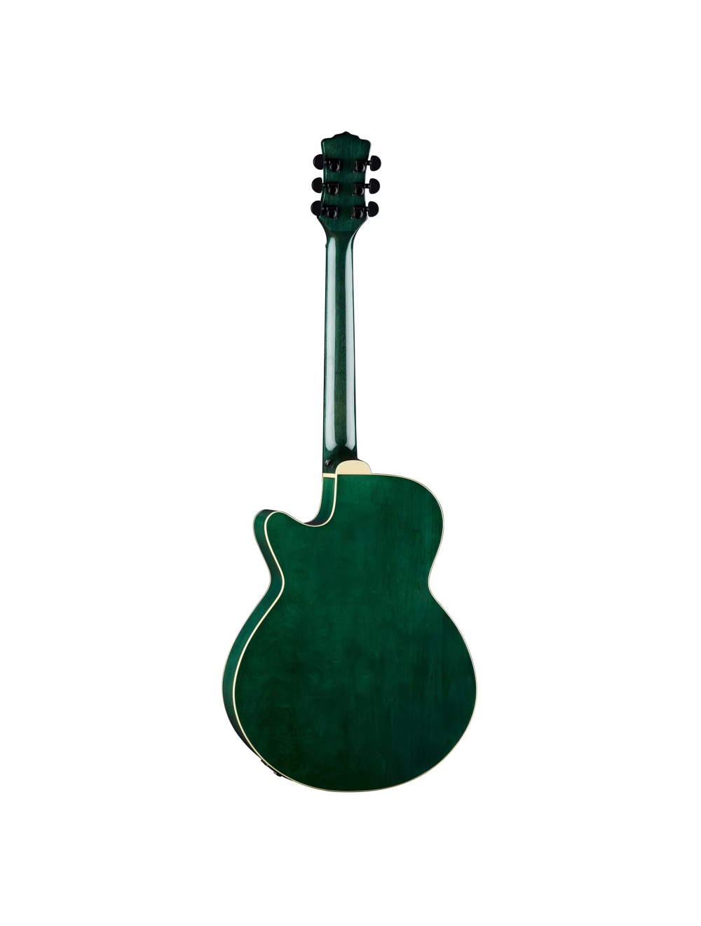 Luna Flora Moonflower Acoustic/Electric Guitar - Trans Mallard - Open Box