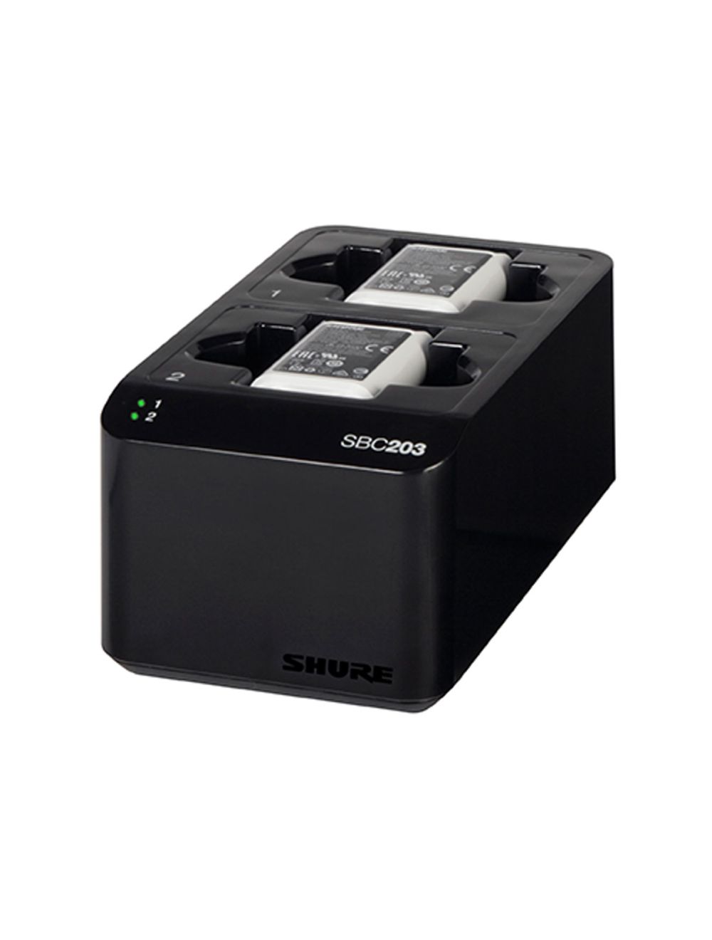 Shure SBC203 Dual Docking Charger for SLX-D Transmitters and SB903 Lithium-Ion Rechargeable Battery