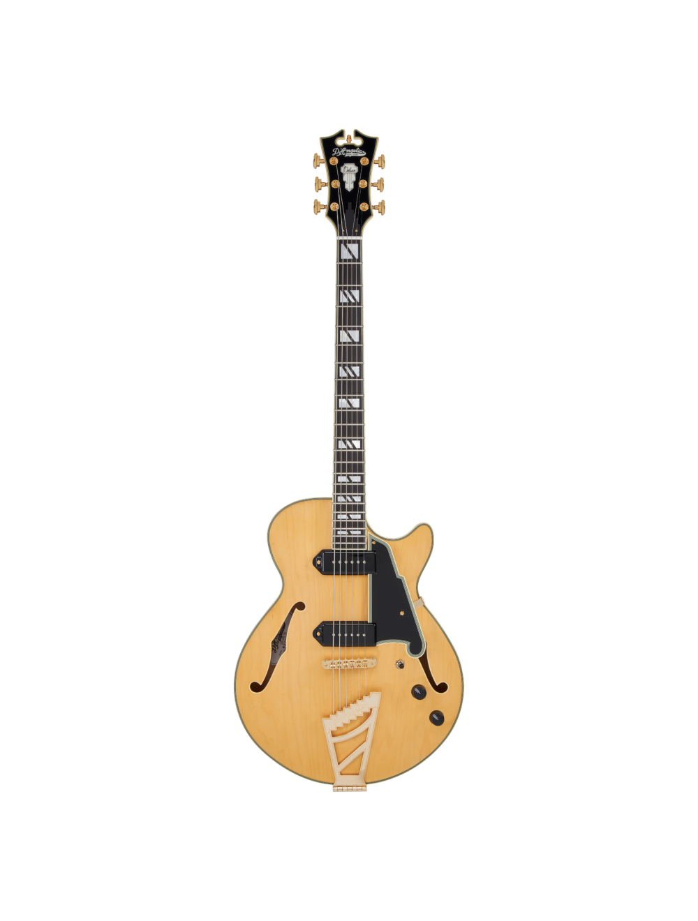 D'Angelico Deluxe SS Baritone w/Stairstep Tailpiece - Satin Honey- Open Box