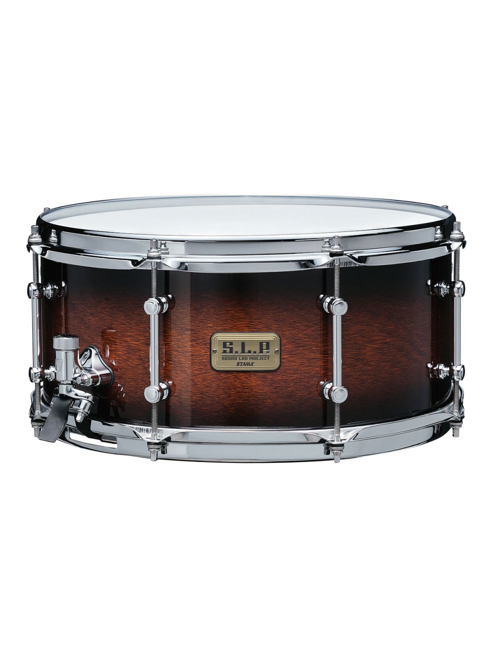 Tama S.L.P. Dynamic Kapur 6.5 x14 Snare Drum Black Kapur Burst 6 1 2x14