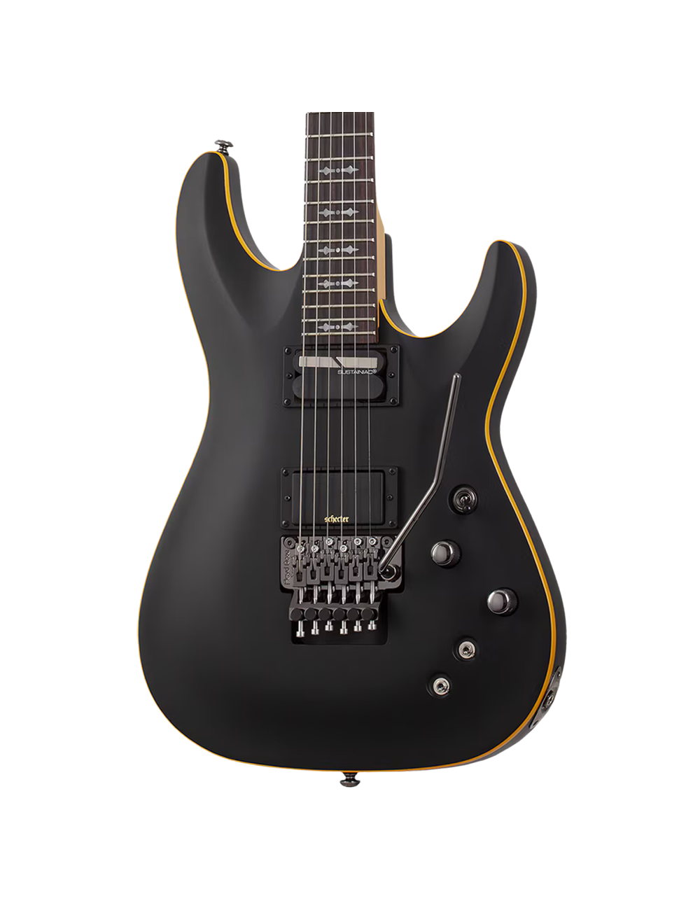 Schecter Demon-6 FR-S - Aged Black Satin - Open Box
