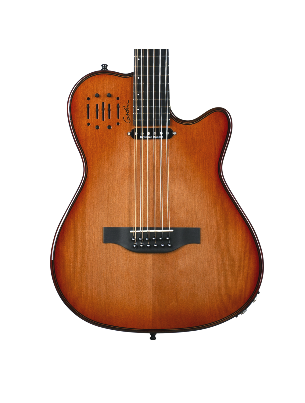 Godin A12 Ultra Deluxe 12-String Acoustic-Electric Guitar - Lightburst w/Bag