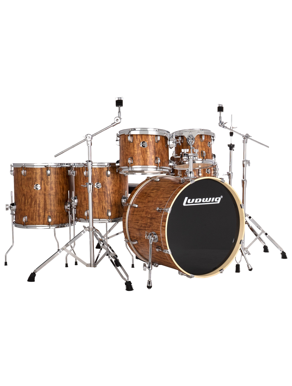 Ludwig Evolution 6-Piece Shell Pack w/22" Kick - Cherry