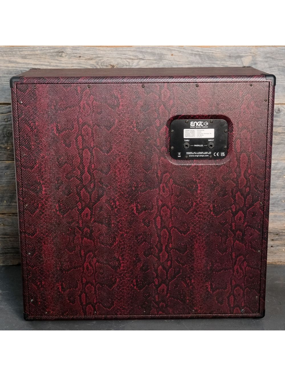 ENGL E412VGB Custom Shop Straight 4x12" Guitar Speaker Cabinet - Red Snakeskin