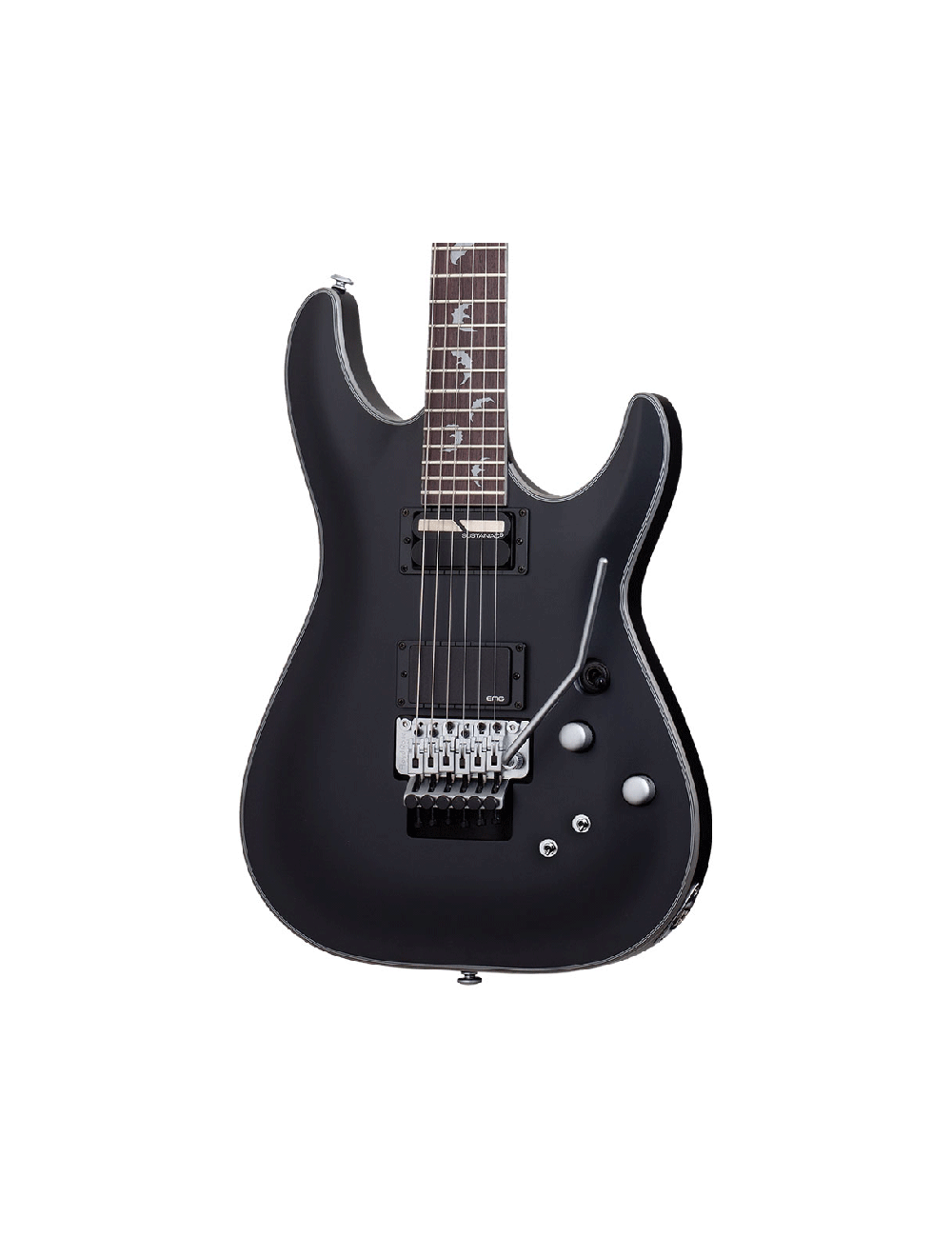 Schecter Damien Platinum-6 FR S Electric Guitar - Satin Black