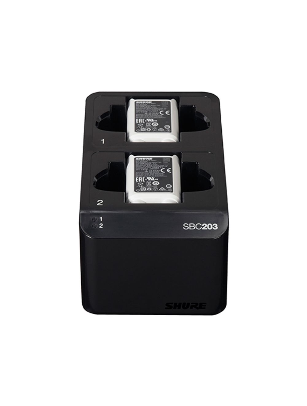Shure SBC203 Dual Docking Charger for SLX-D Transmitters and SB903 Lithium-Ion Rechargeable Battery