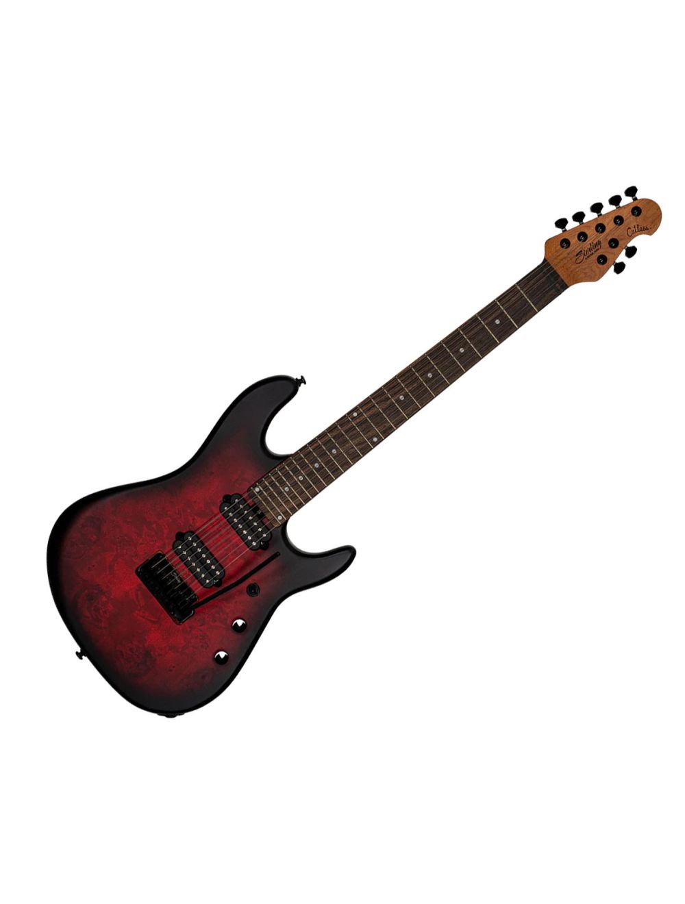 Sterling by Music Man Richardson 7 - Dark Scarlet Burst Satin