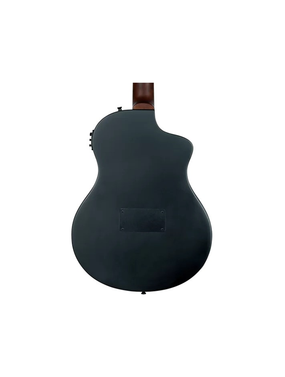 Ortega Guitars RTPSTD-SBK-L TourPlayer LH Thinline A/E Nylon - Satin Black