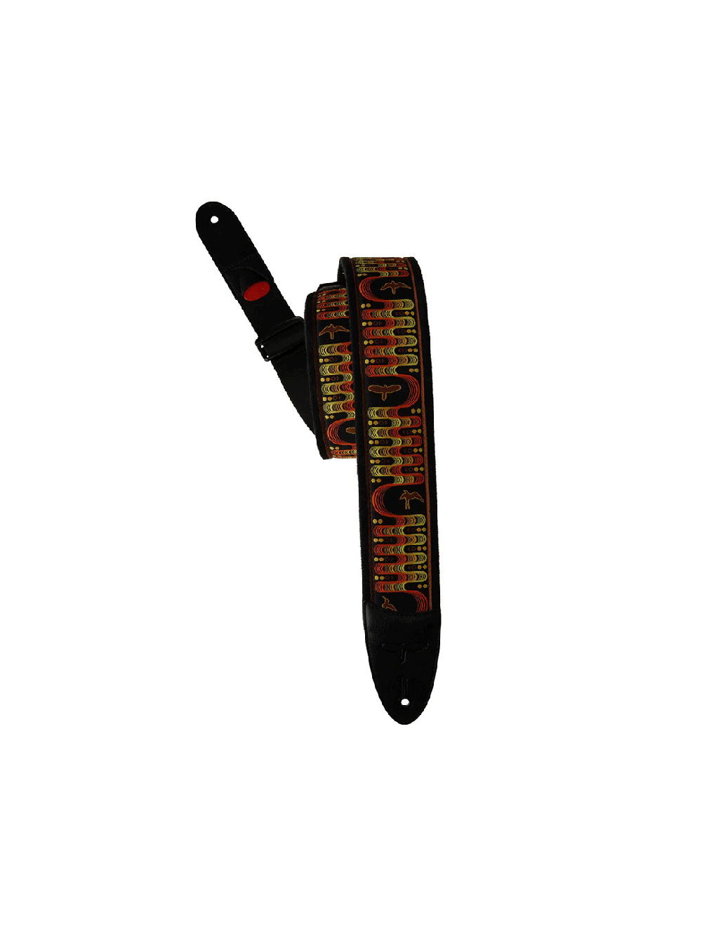 PRS 2.4" Padded Guitar Strap w/Custom Jacquard Birds Wavelength - Yellow