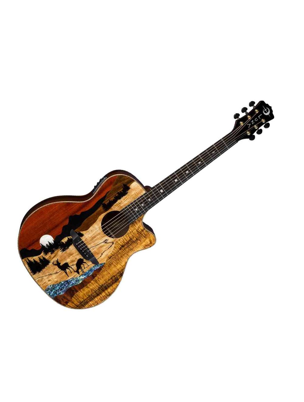 Luna Vista Deer Tropical Wood A E w Case