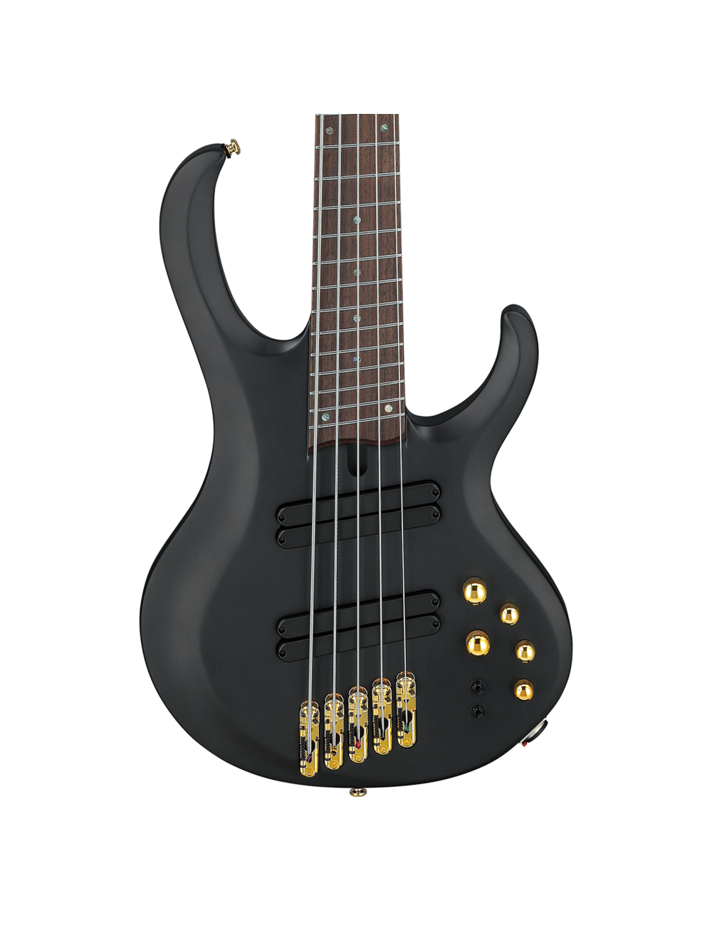 Used Ibanez BTB605LM BTB Bass Workshop 5-String MS Bass Guitar - Black Flat