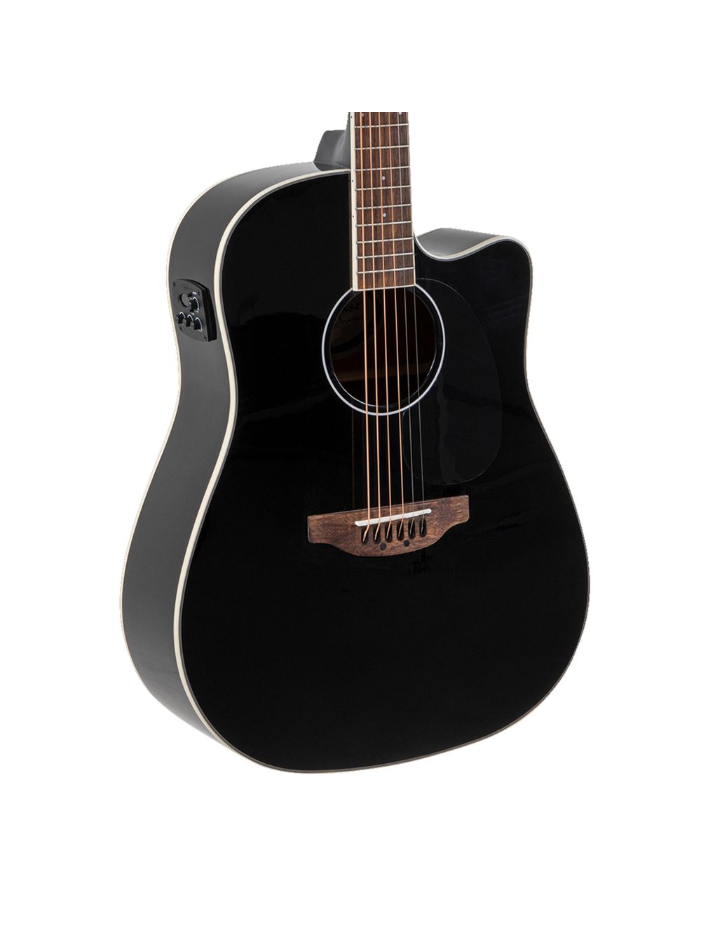 Ovation Applause AED96-5HG Classic Dreadnought A/E Guitar - Black Gloss Open Box