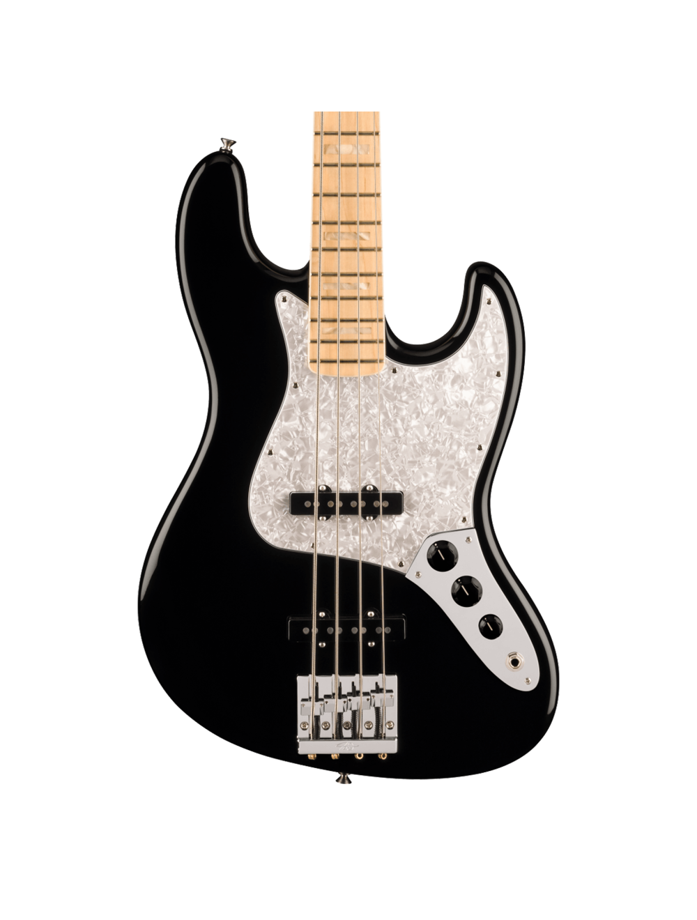 Used Fender USA Geddy Lee Signature Jazz Bass - Black w/Maple FB