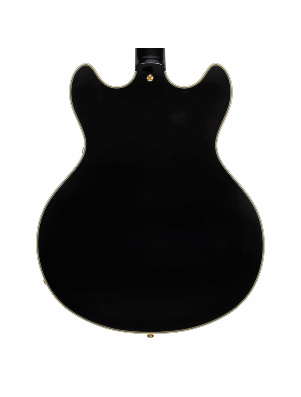 D'Angelico Excel DC Double Cutaway Semi-Hollow Guitar -  Solid Black