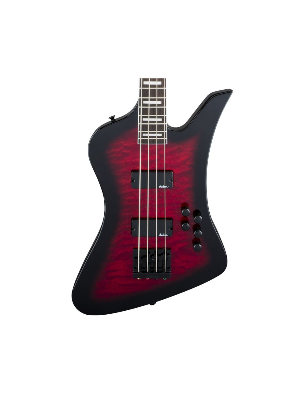 Used Jackson JS Series Kelly Bird JS3Q - Transparent Red Burst w/Amaranth FB