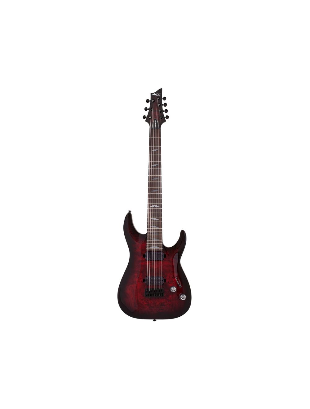 Schecter Omen Elite-7 7-String Electric Guitar - Black Cherry Burst