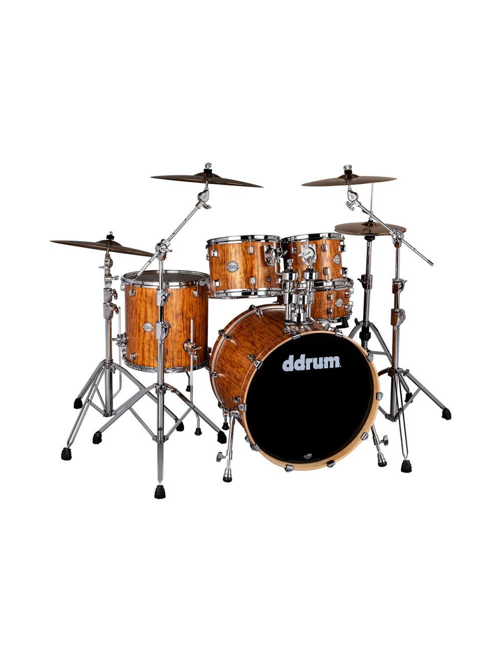 ddrum Dominion 5pc Shell Pack Satin Bubinga