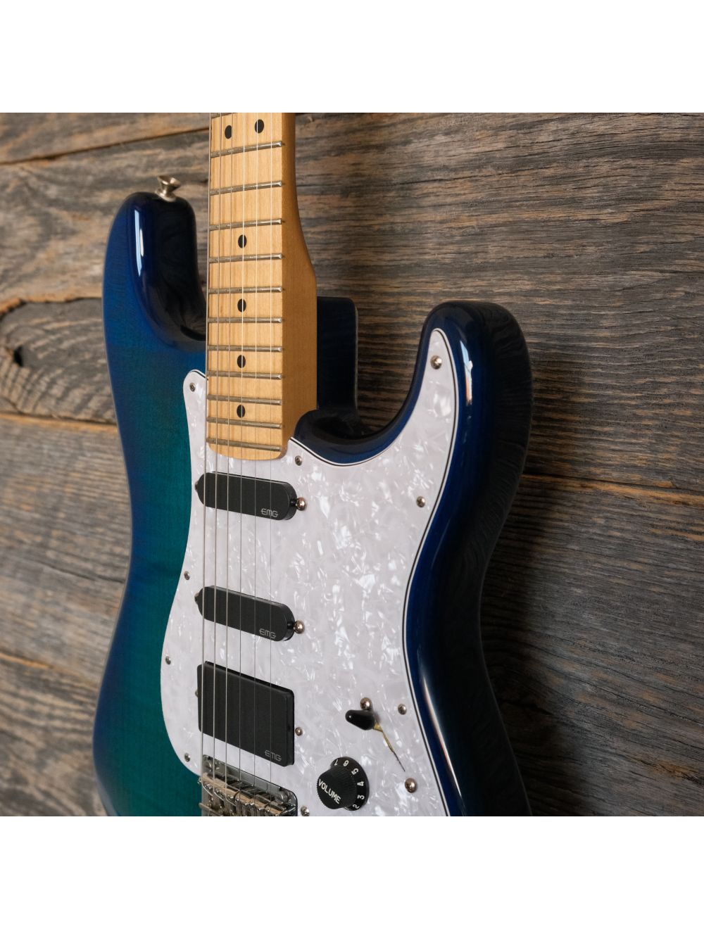 Used Fender Player Stratocaster Plus Top w/EMG Drop-In PG - Blue w/Bag