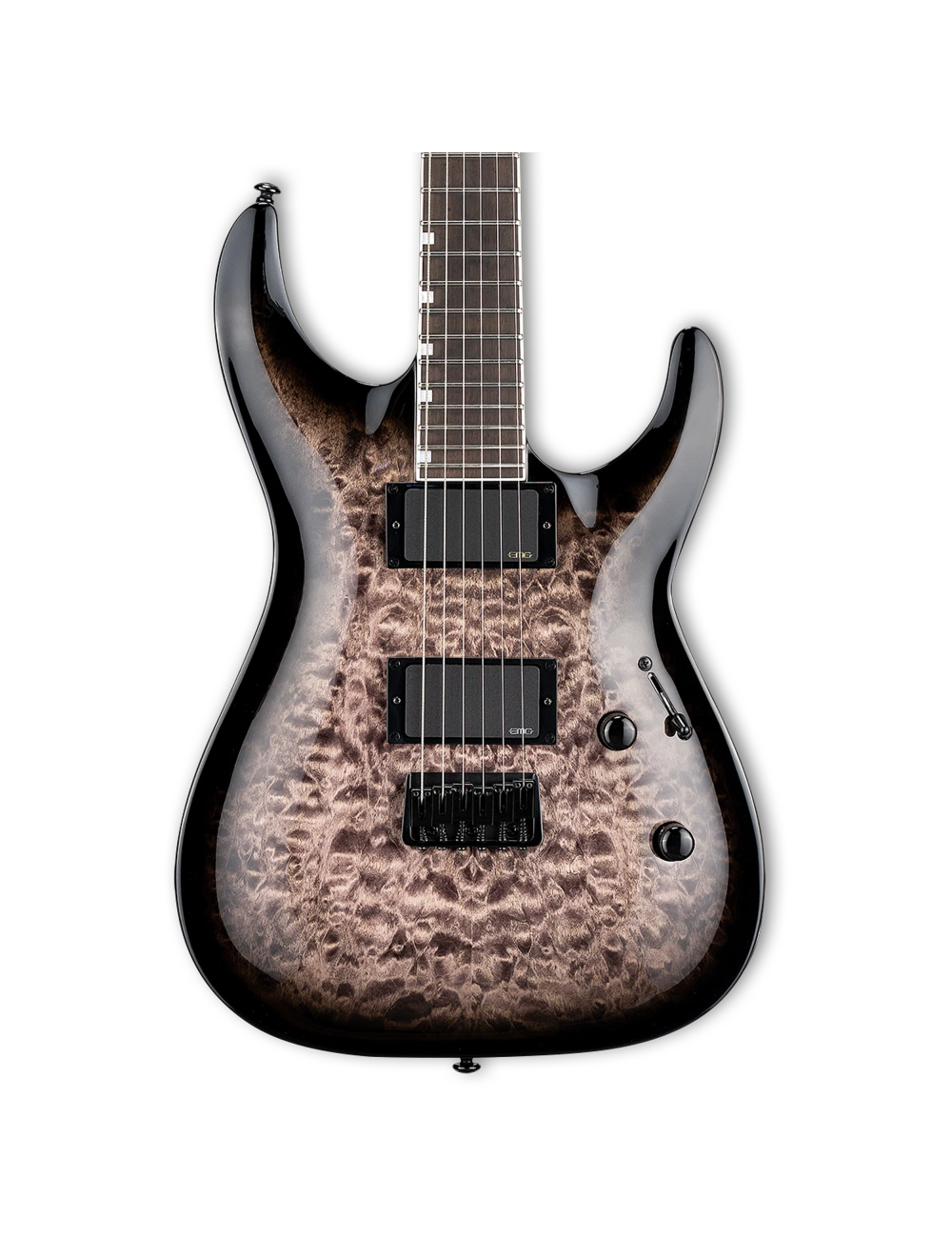 ESP LTD MH-400HT QM Electric Guitar - See Thru Black Sunburst