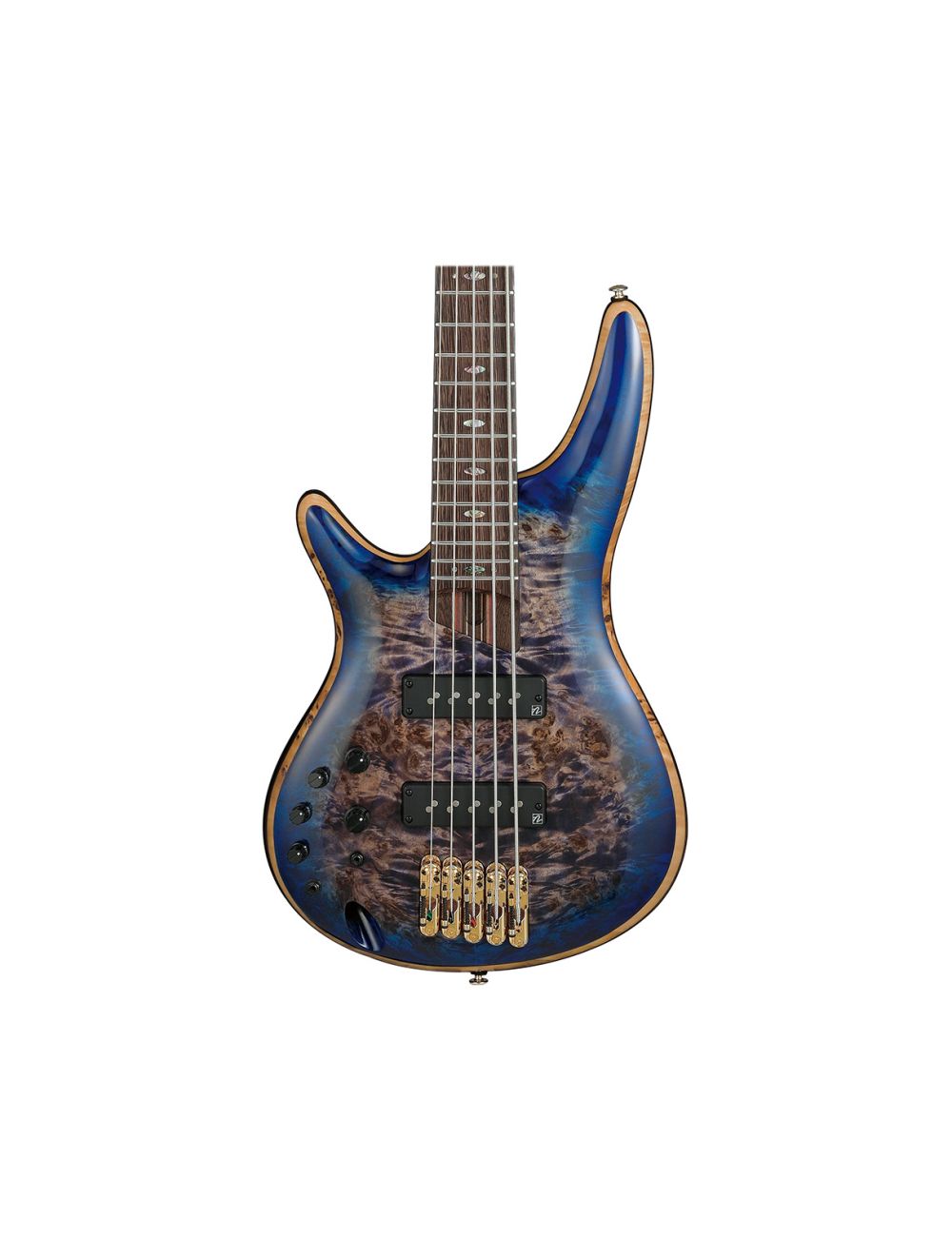 Used Ibanez SR2605LCBB SR Premium 5-String Bass w/Bag - Cerulean Blue Burst