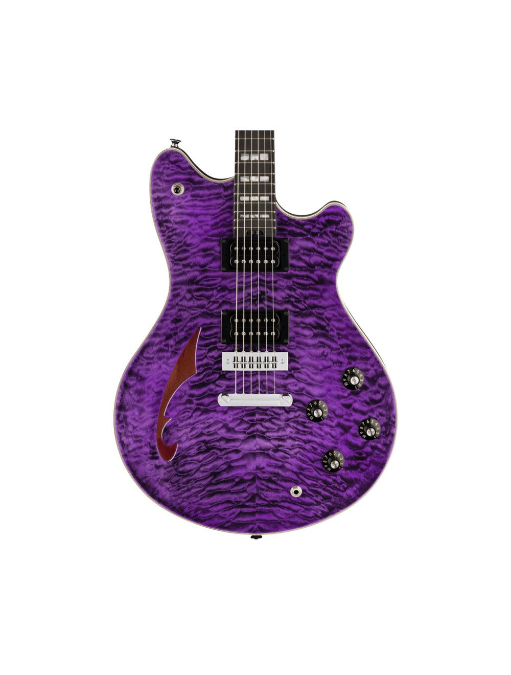 Used EVH SA-126 Special QM Semi-Hollow Guitar - Trans Purple