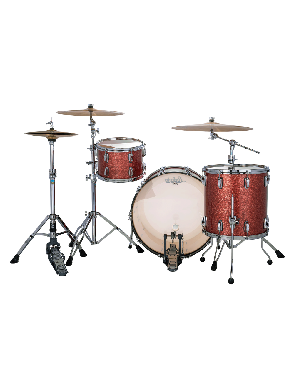 Ludwig Classic Maple Pro Beat 3-pc Shell Pack w/24" Kick - Hybrid Copper Sparkle