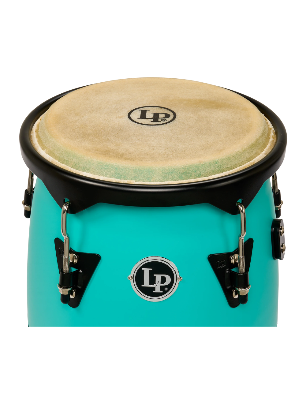 Latin Percussion 10"/11" Discovery II Conga Set w/ Aluminum Stand - Sea Foam