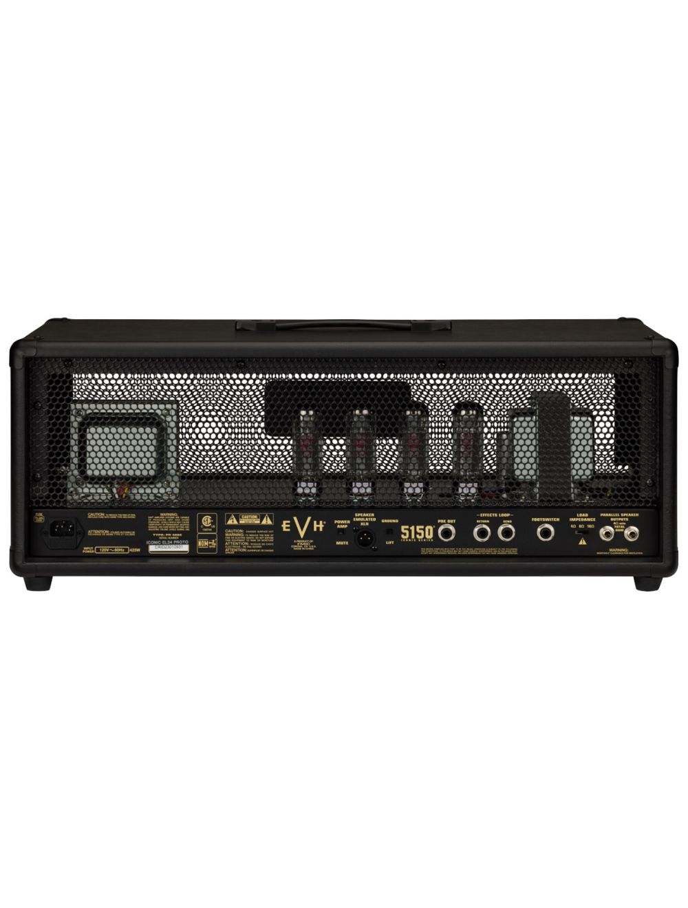 Used EVH 5150 Iconic Series 80-Watt Tube Guitar Head w/EL34 Tubes - Black