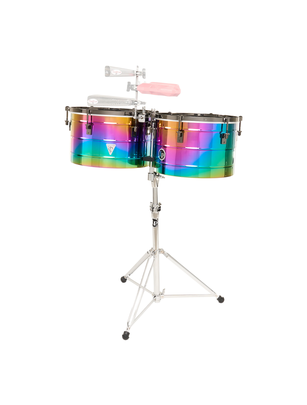 Latin Percussion 15"/16" Tony Succar Thunder Timbales - Rainbow Black Nickel
