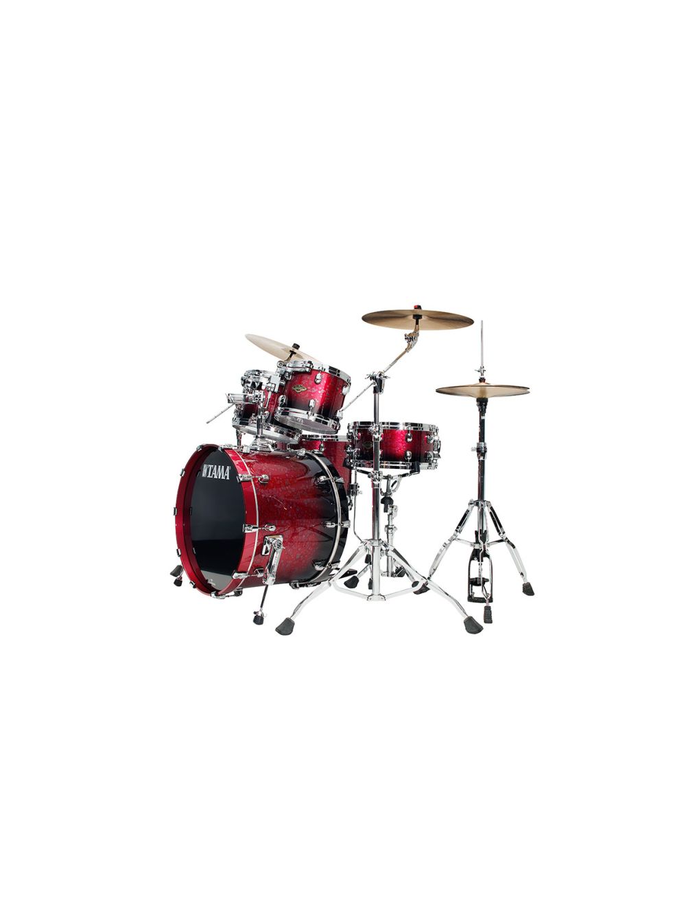 Tama Starclassic Walnut/birch 4-piece Shell Pack - Molten Dark Raspberry Fade