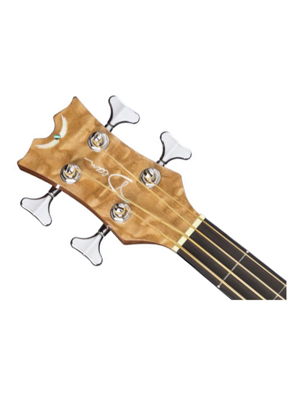 Dean Exotica Quilt Ash Acoustic/Electric Bass Guitar - Gloss Natural