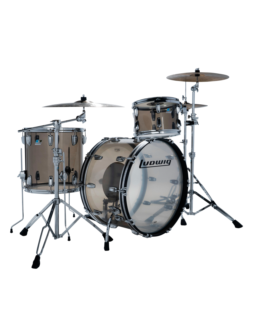 Ludwig Vistalite Pro Beat 3-Piece Shell Pack w/24" Kick - Bronze - Used