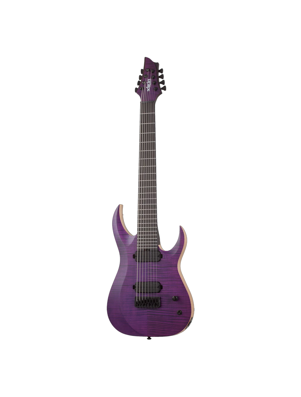 Schecter John Browne Tao-8 8-String Sig. Guitar - Satin Trans Purple - Open Box