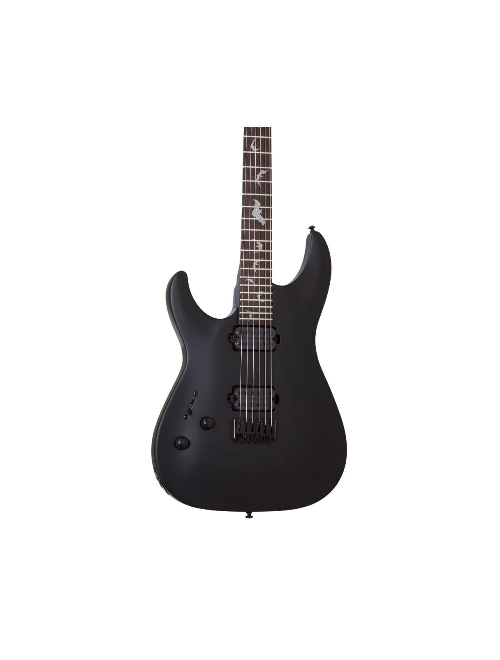 Schecter Damien-6 Left Handed In Satin Black