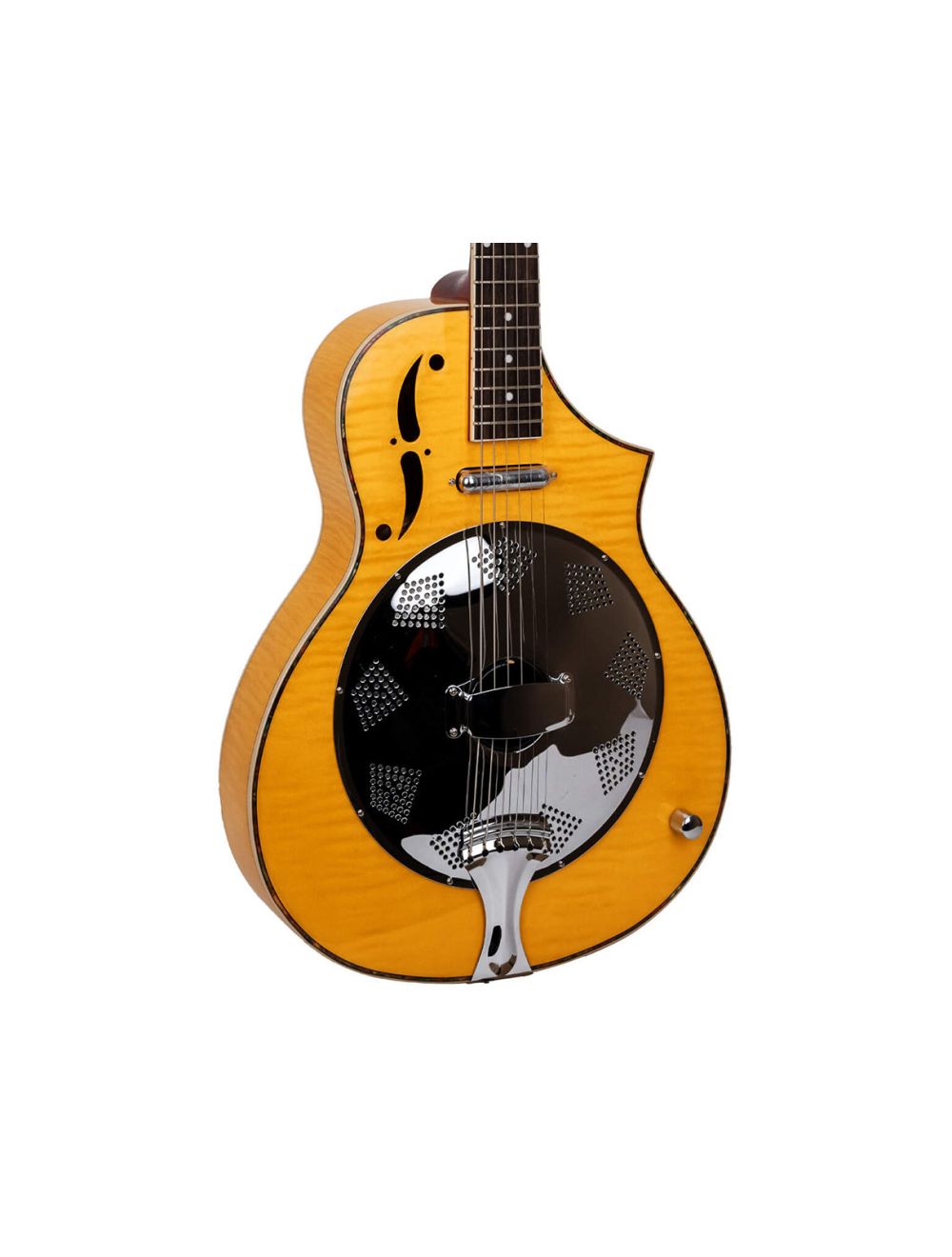Gold Tone Mojo Round-Neck Resonator Guitar w/Pickup & Case