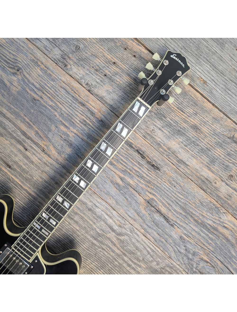 Used Eastman T846 Semi-Hollowbody Guitar - Black w/Upgrades & Case