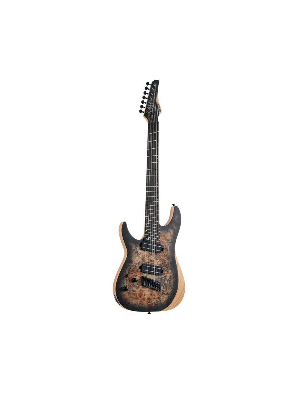 Schecter Reaper-7 Multiscale Left Handed - Satin Charcoal Burst