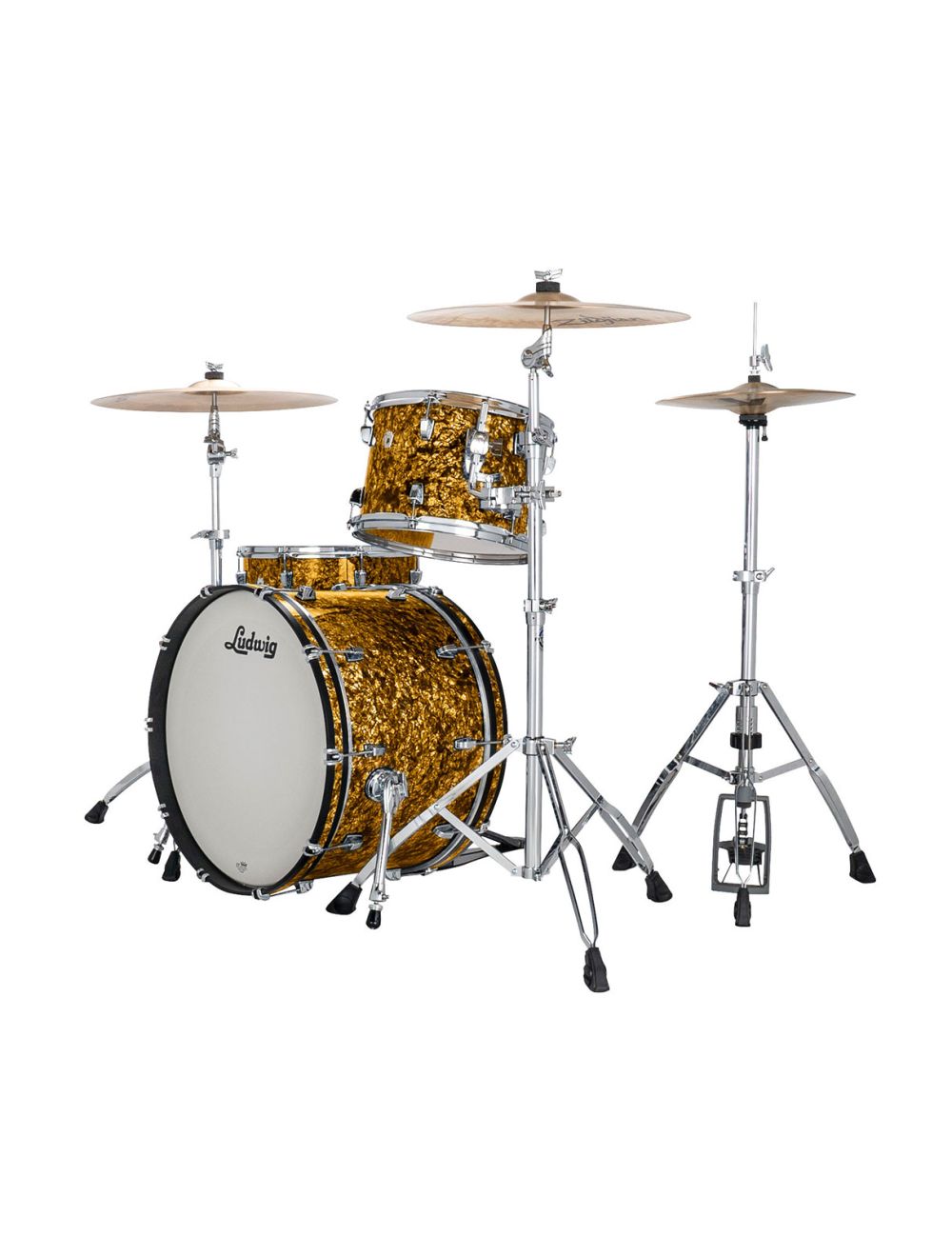 Ludwig Neusonic Fab 3-pc Shell Pack w/ 22" Kick - Butterscotch Pearl